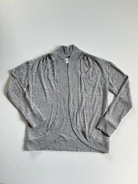 Gap Open-Front Heather Gray Cardigan Sweater